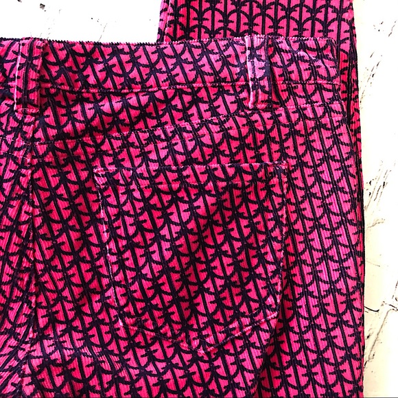 EUC! Vineyard Vines Pink & Navy Corduroy Pants 6 - Picture 5 of 9